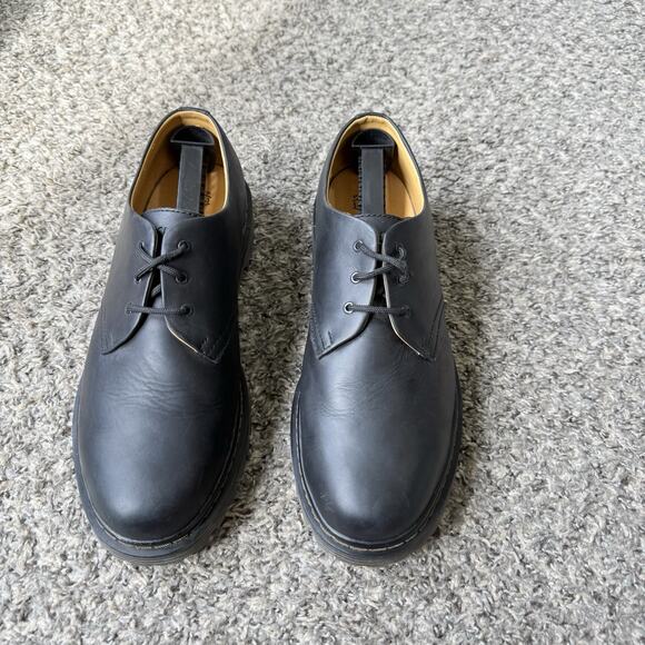Skechers Shoes Mens 11 Black Chunky Platform Lug Sole Leather Oxford Vintage Y2K